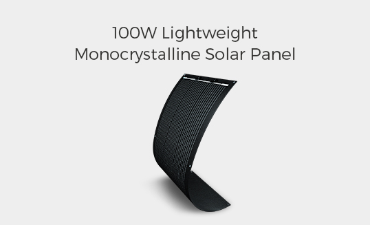 100W Lightweight Monocrystalline Solar Panel